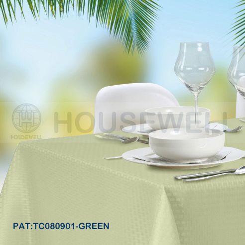 Jacquard Fabric Table Cloths, machine washable , No smell,Mildew Resistant , Comfortable to touch