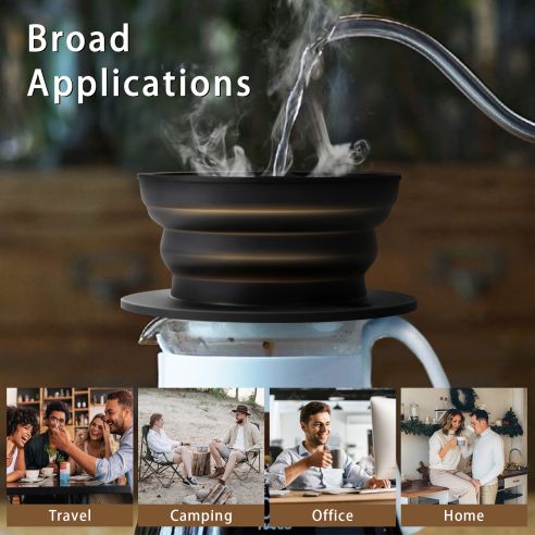 travel pour over coffee dripper paperless Exporter,coffee pour over stand Chinese Supplier,brew coffee dripper, for sale,flat coffee dripper Chinese Maker