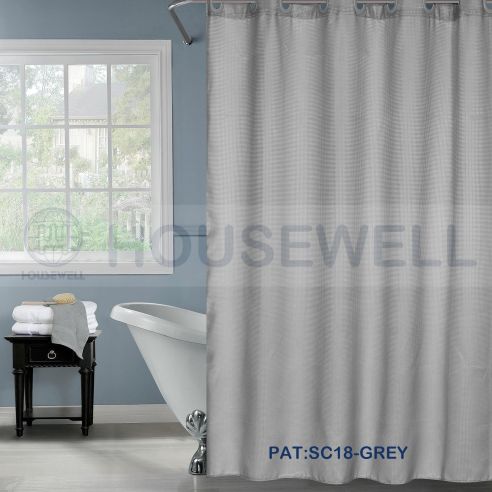 Printed Premium Polyester Shower Room Curtain, Quick Dry, Heavy Duty