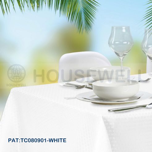 Solid Color Fabric Tablecloth, machine washable and hand washable, Mildew Resistant , Heavy Duty,Comfortable to touch